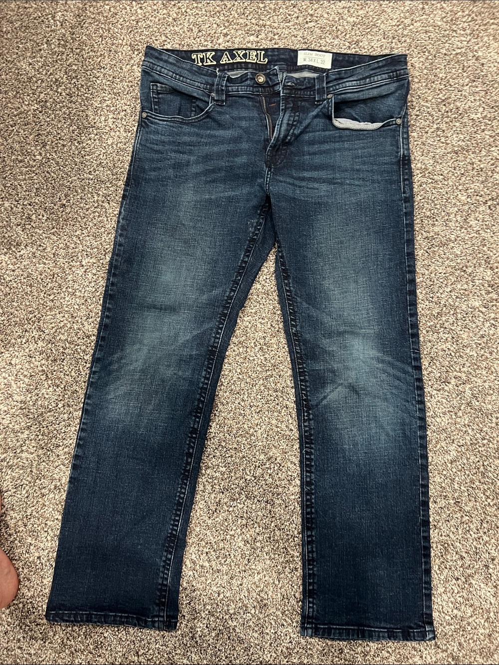 AXEL TK Men’s Indigo Straight Jeans